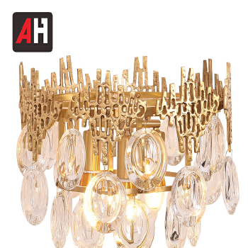 Modern Luxury decoration hotel crystal pendant G9 table lamp 